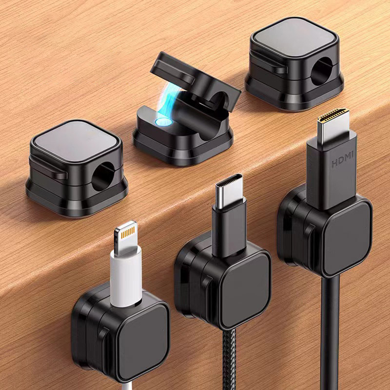 Cable Organizer Magnetic - Magnetischer Kabelclip, Kabelhalter, selbstklebender Drahthalter, Kabel-Organizer