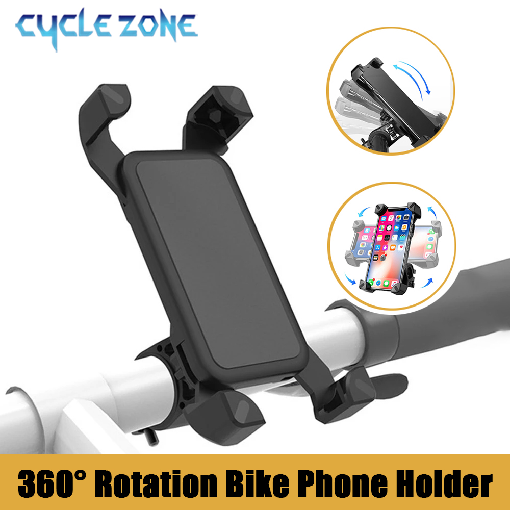 Phone Zone Accessories - 360 ° Verstellbare Fahrrad-Handyhalterung Universelle Fahrrad-