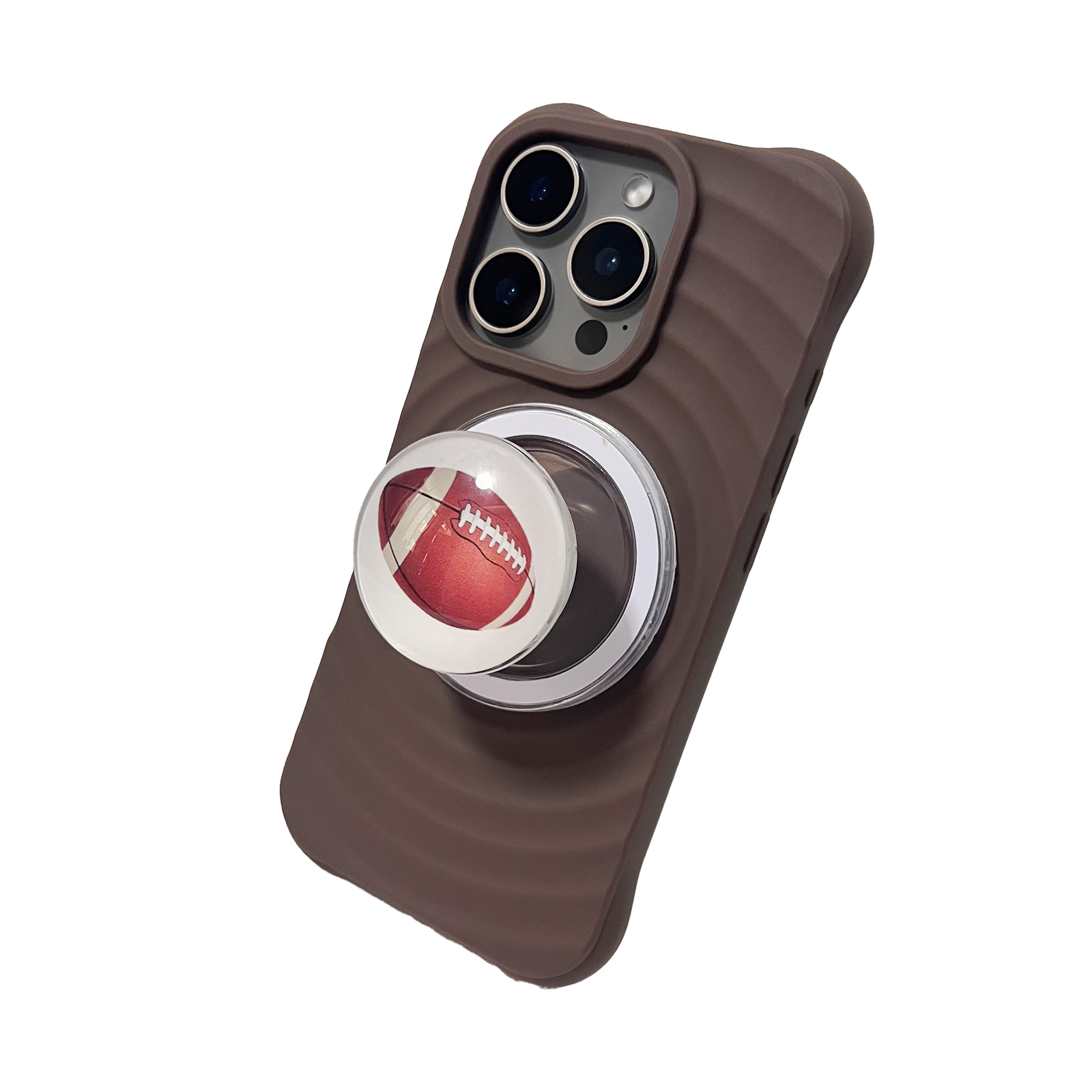 Phone Accessories Stand - 3D-Kristall American Football Handyhalterung mit Magnetständer