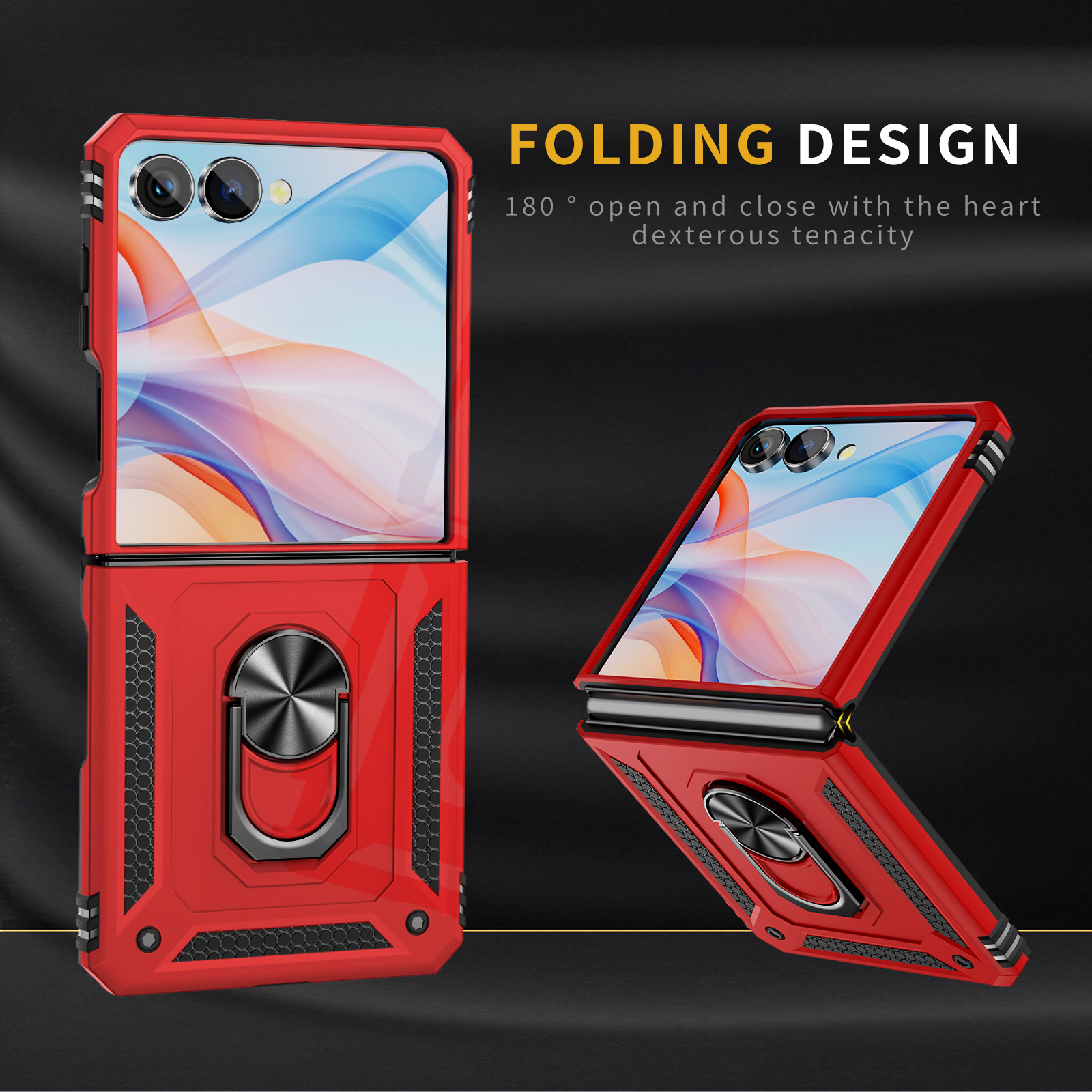 Phone Accessories Ring Holder - Militärische, stoßfeste Handyhülle für Samsung Galaxy