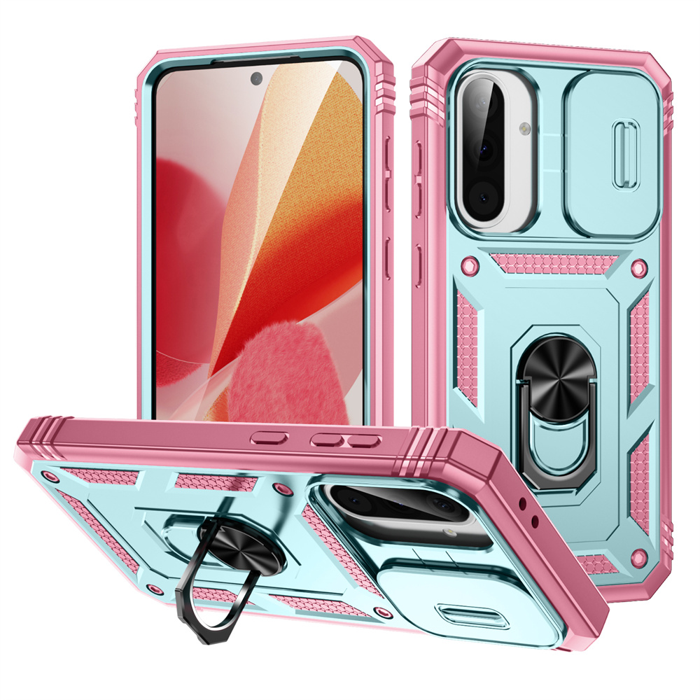 Phone Accessories Ring Holder - 360-Ring-Halter, Ständer, Schieberamera-Schutz, Handyhülle für Samsung