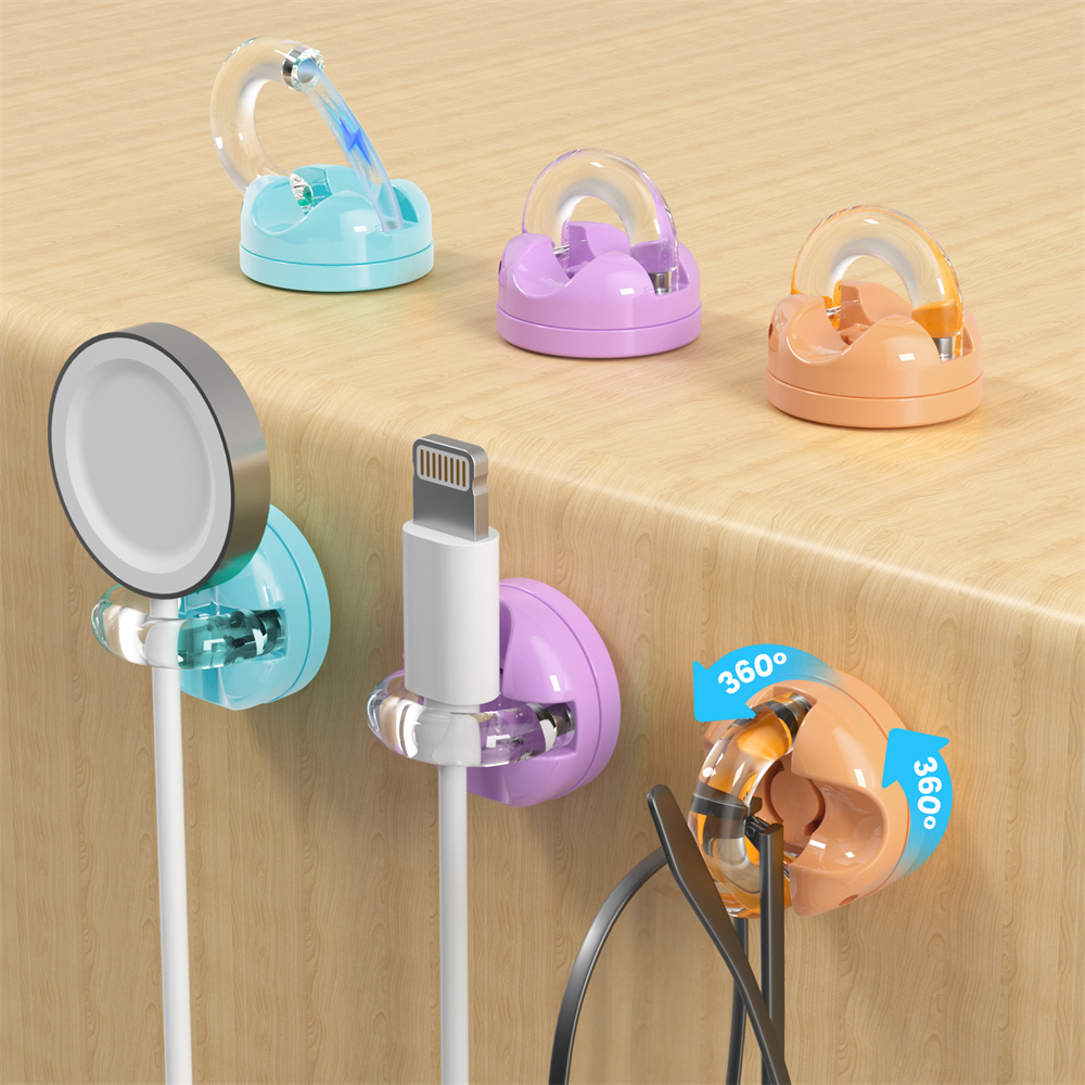 Cable Organizer Magnetic - 6er-Pack Magnetischer Kabelorganizer für den Schreibtisch,