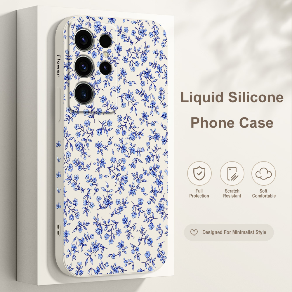 Samsung Galaxy S25 - Verzwirntes Blumenmuster Handyhülle für Samsung Galaxy