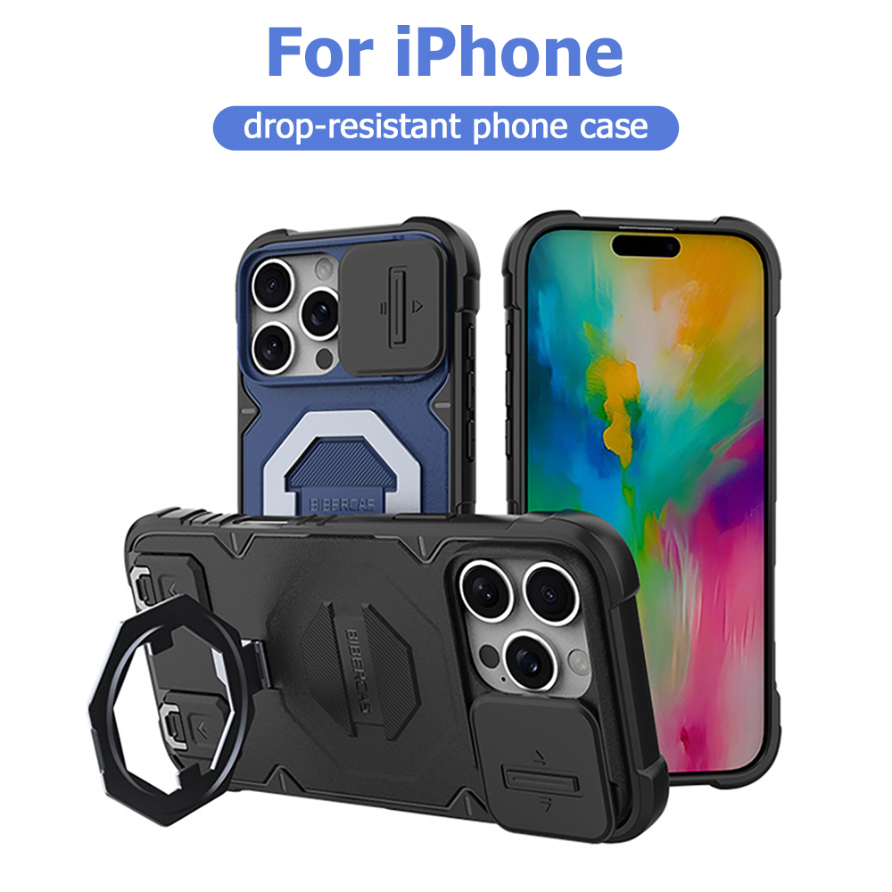 Lanyard Phone Strap - Ring-Kickstand-Magnet-Handyhülle für Apple iPhone 17 Air
