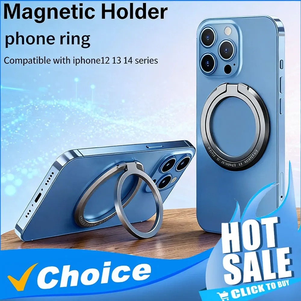 Phone Accessories Ring Holder - Magnetischer Telefonringhalter, abnehmbarer Fingergriff, 360-Grad-Ständer °