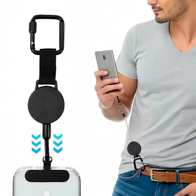 Lanyard Phone Strap - Einziehbarer Diebstahlschutz Outdoor-Handyhalter Handy-Umhängeband Smartphone-Hülle Sicherheitsseil