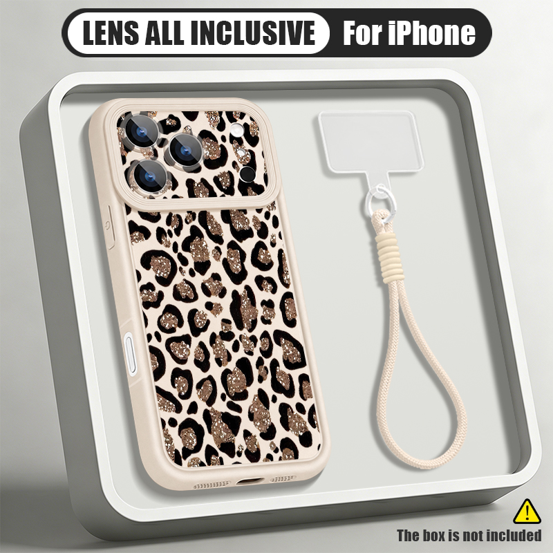 Braune Leopardenmuster-Handyhü – Lanyard Phone Strap Bewertung und Preis