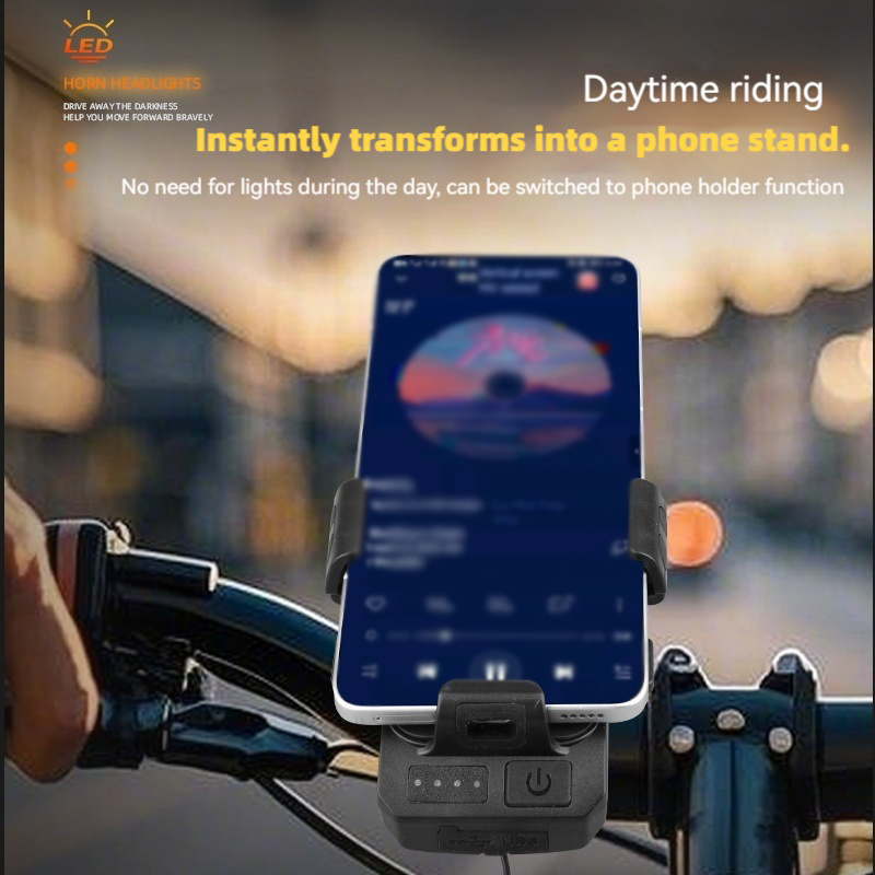 Fahrrad-Frontlicht mit Hupe un – Phone Zone Accessories Bewertung und Preis